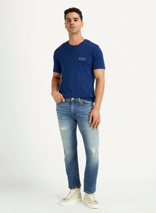Levis - Men's 511 Blue Slim Fit Mid Rise Jeans