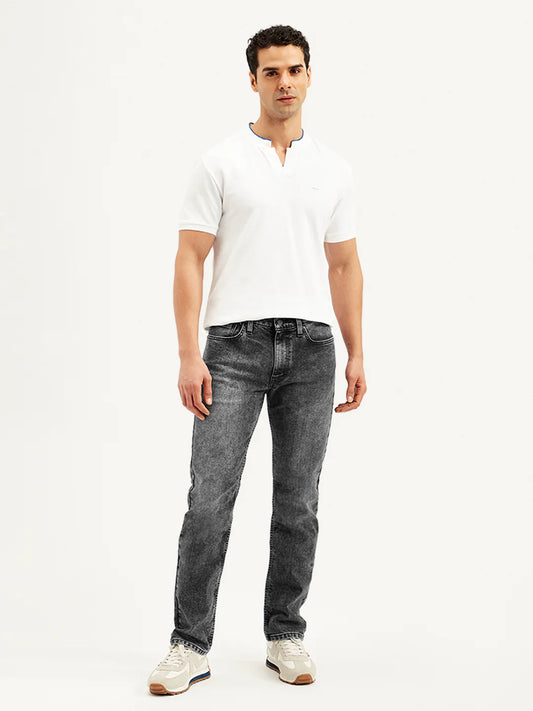 Levis - Men's 511 Grey Slim Fit Mid Rise Jeans