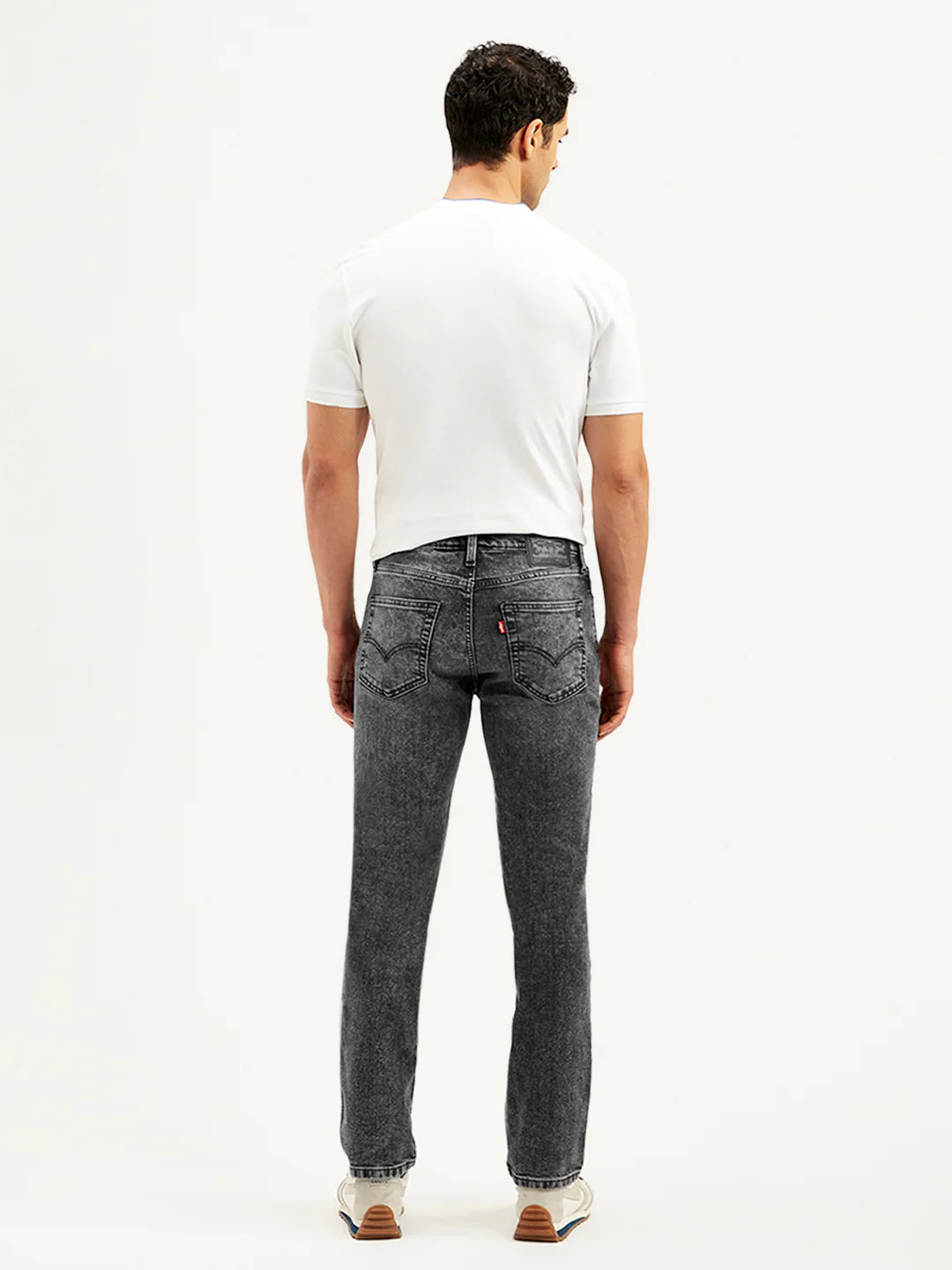 Levis - Men's 511 Grey Slim Fit Mid Rise Jeans