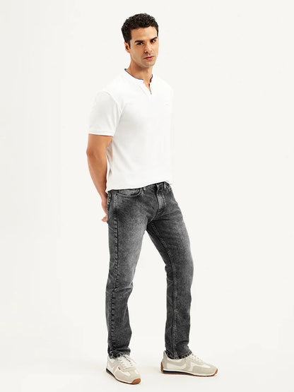 Levis - Men's 511 Grey Slim Fit Mid Rise Jeans