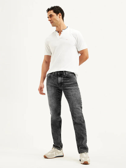 Levis - Men's 511 Grey Slim Fit Mid Rise Jeans
