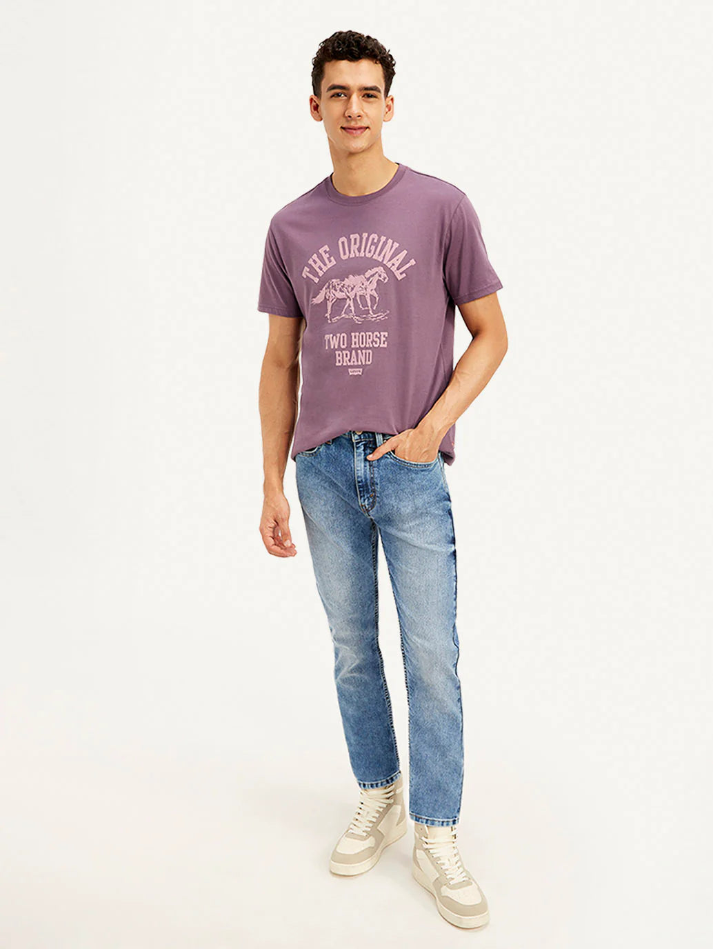 Levis - Men's 511 Blue Slim Fit Mid Rise Jeans