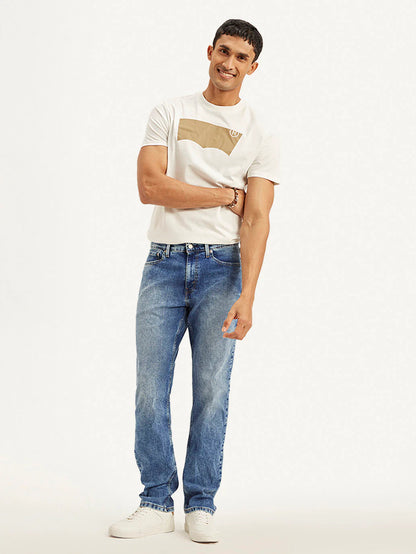 Levis - Men's 541 Blue Athletic Tapered Fit Mid Rise Jeans