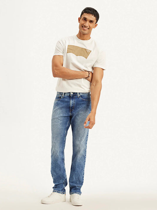Levis - Men's 541 Blue Athletic Tapered Fit Mid Rise Jeans