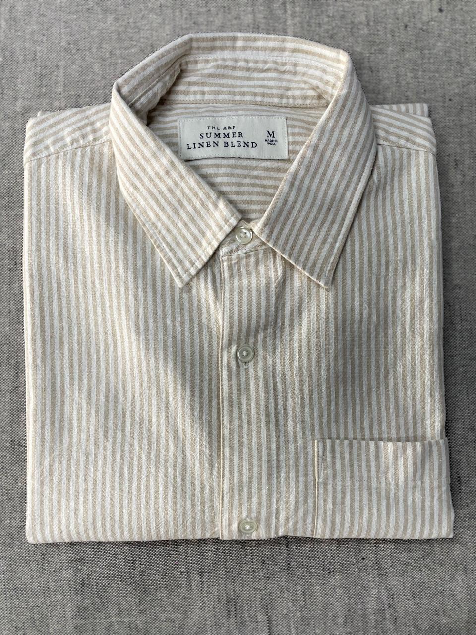 Abercrombie & Fitch - Summer Linen Blend Full Sleeve Shirt