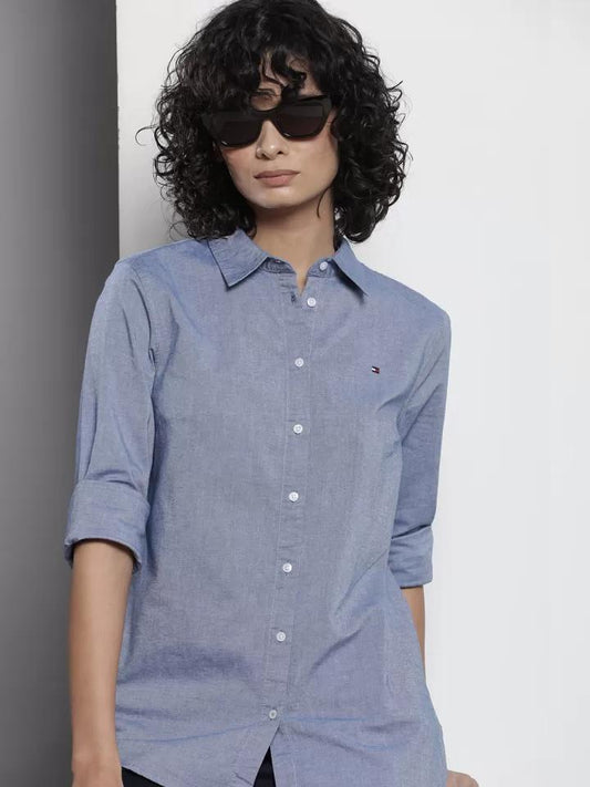Tommy Hilfiger - Self Design Classic Fit Casual Shirt