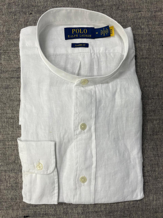Polo Ralph Lauren - Classic Fit Linen shirt - Mandarin collar