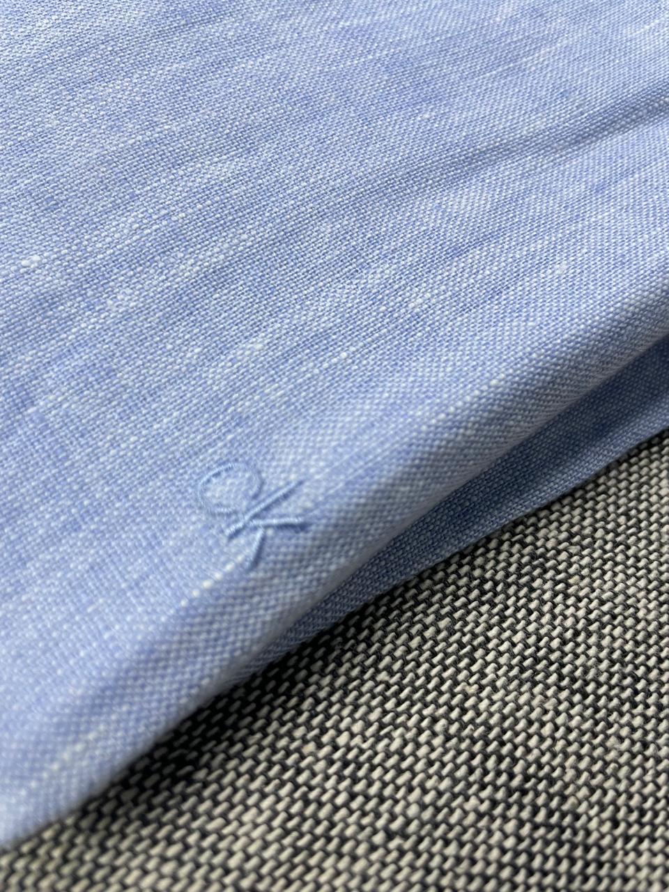 Calvin Klein - Solid Slim Fit Linen Shirt