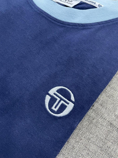 Sergio Tacchini - Retro T Shirt Navy Sky