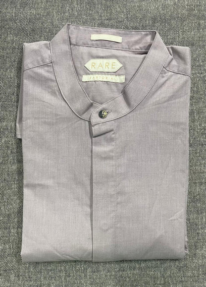 Rare Rabbit -  MANDARIN COLLAR REGULAR FIT DOBBY SHIRT CADMI-25 - PINK