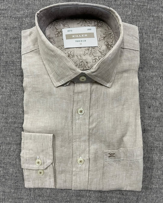 Killer - Linen Shirt with Full Sleeves