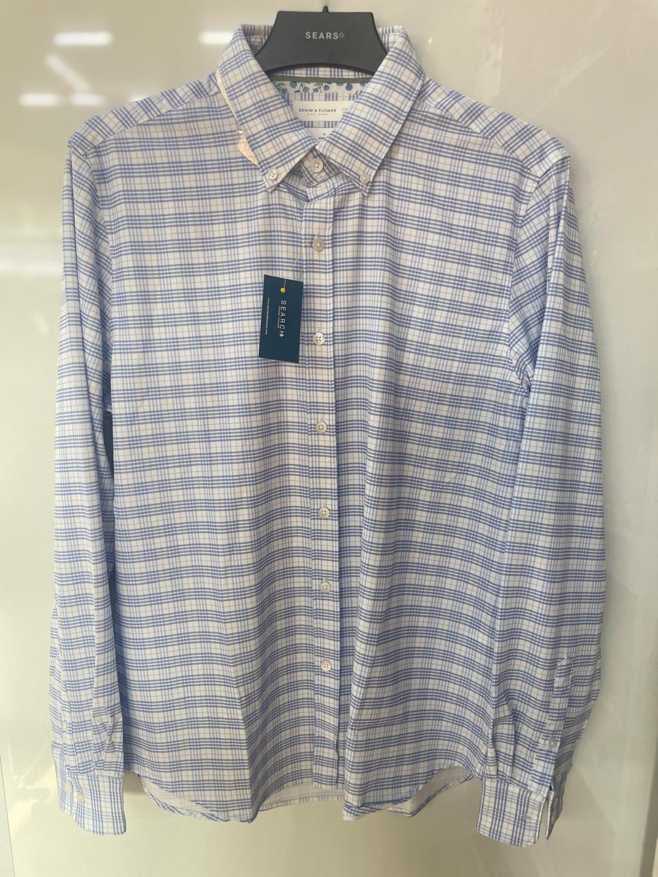 Denim & Flower - Stretch Slim Fit Full Sleeve Shirt