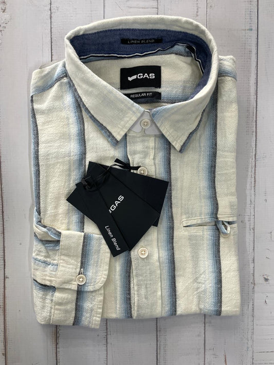 GAS - Linen blend full sleeve regular fit shirt