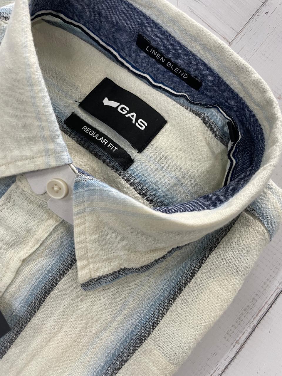 GAS - Linen blend full sleeve regular fit shirt