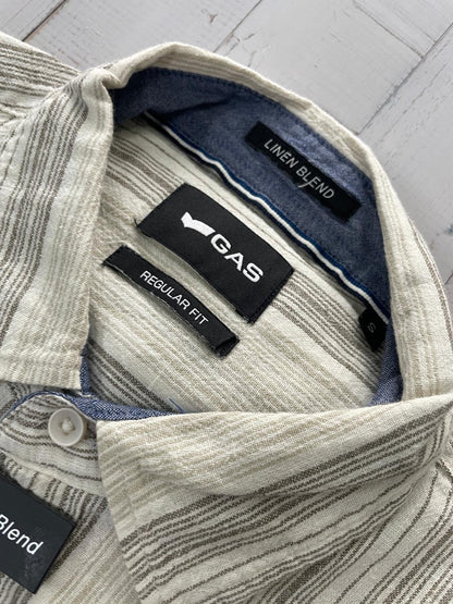 GAS - Linen blend full sleeve regular fit shirt