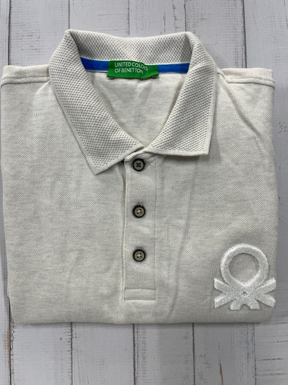 United Colors of Benetton - Men Solid Polo Collar Cotton T-shirt