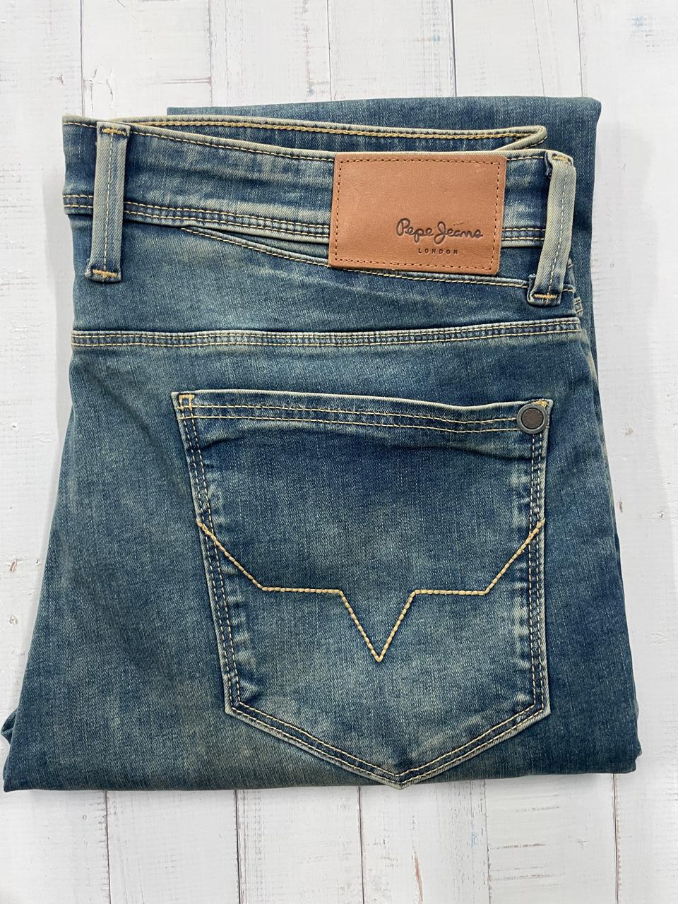 Pepe Jeans - Men Blue Mid Rise Skinny Fit Powerflex Jeans