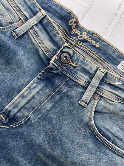 Pepe Jeans - Men Blue Mid Rise Skinny Fit Powerflex Jeans