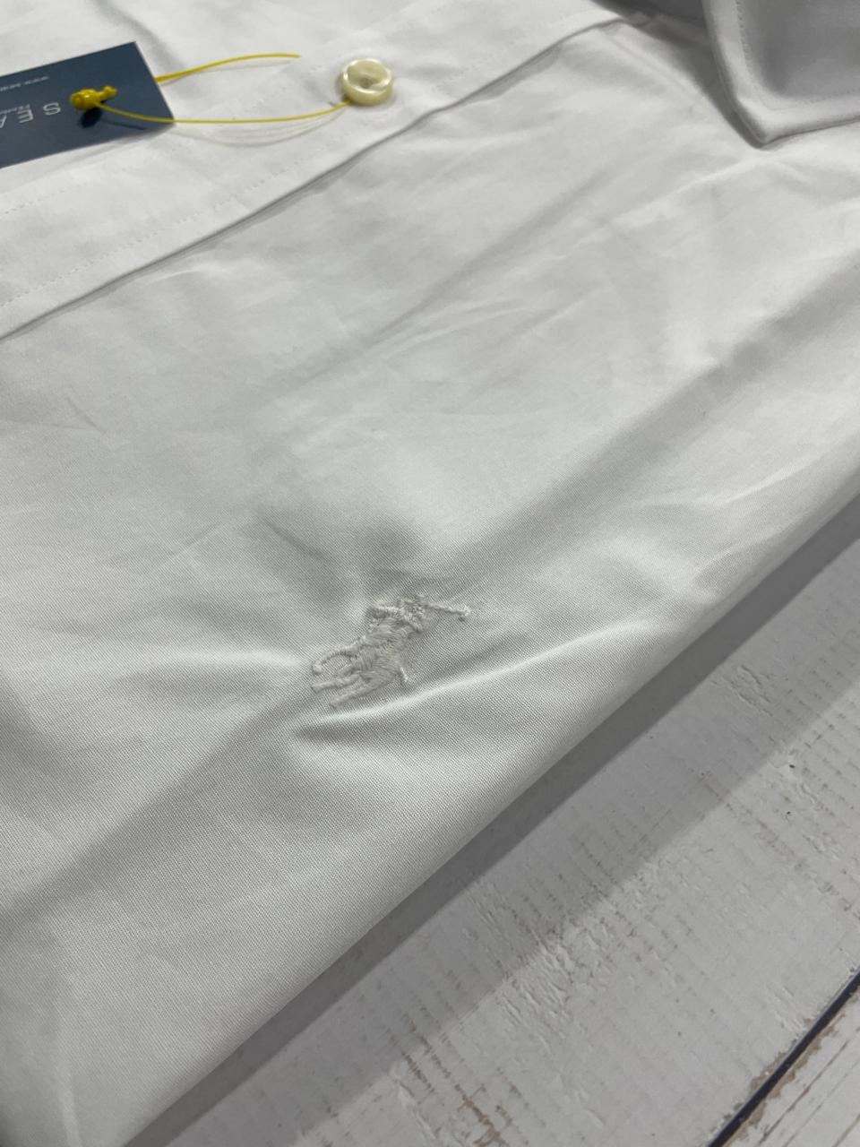 Polo Ralph Lauren - Slim Fit White Full Sleeve Shirt