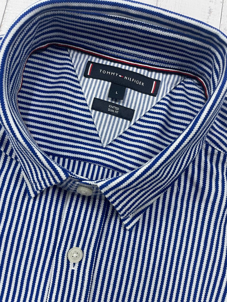 Tommy Hilfiger - Full Sleeved Knitted Slim Fit Shirt