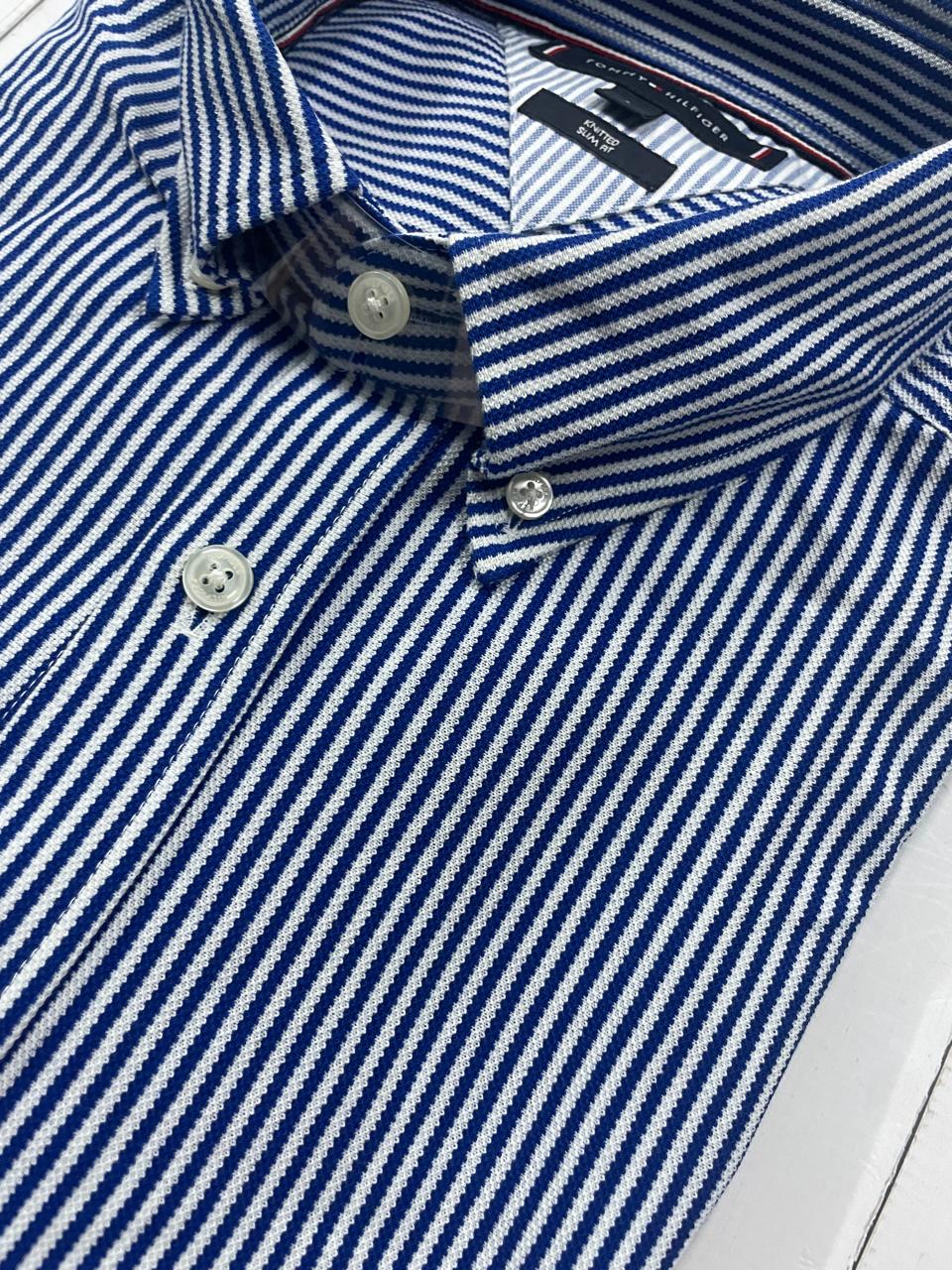 Tommy Hilfiger - Full Sleeved Knitted Slim Fit Shirt