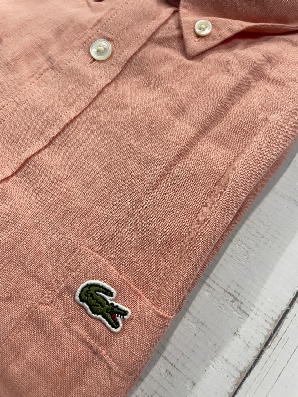 LACOSTE - Full Sleeved Linen Shirt