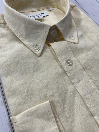 LACOSTE - Full Sleeved Linen Shirt