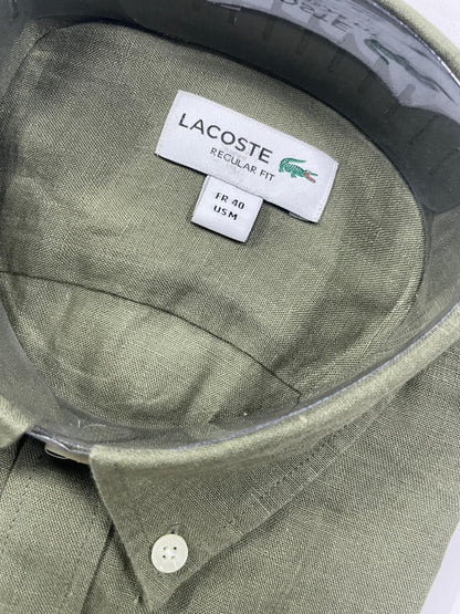 LACOSTE - Full Sleeved Linen Shirt