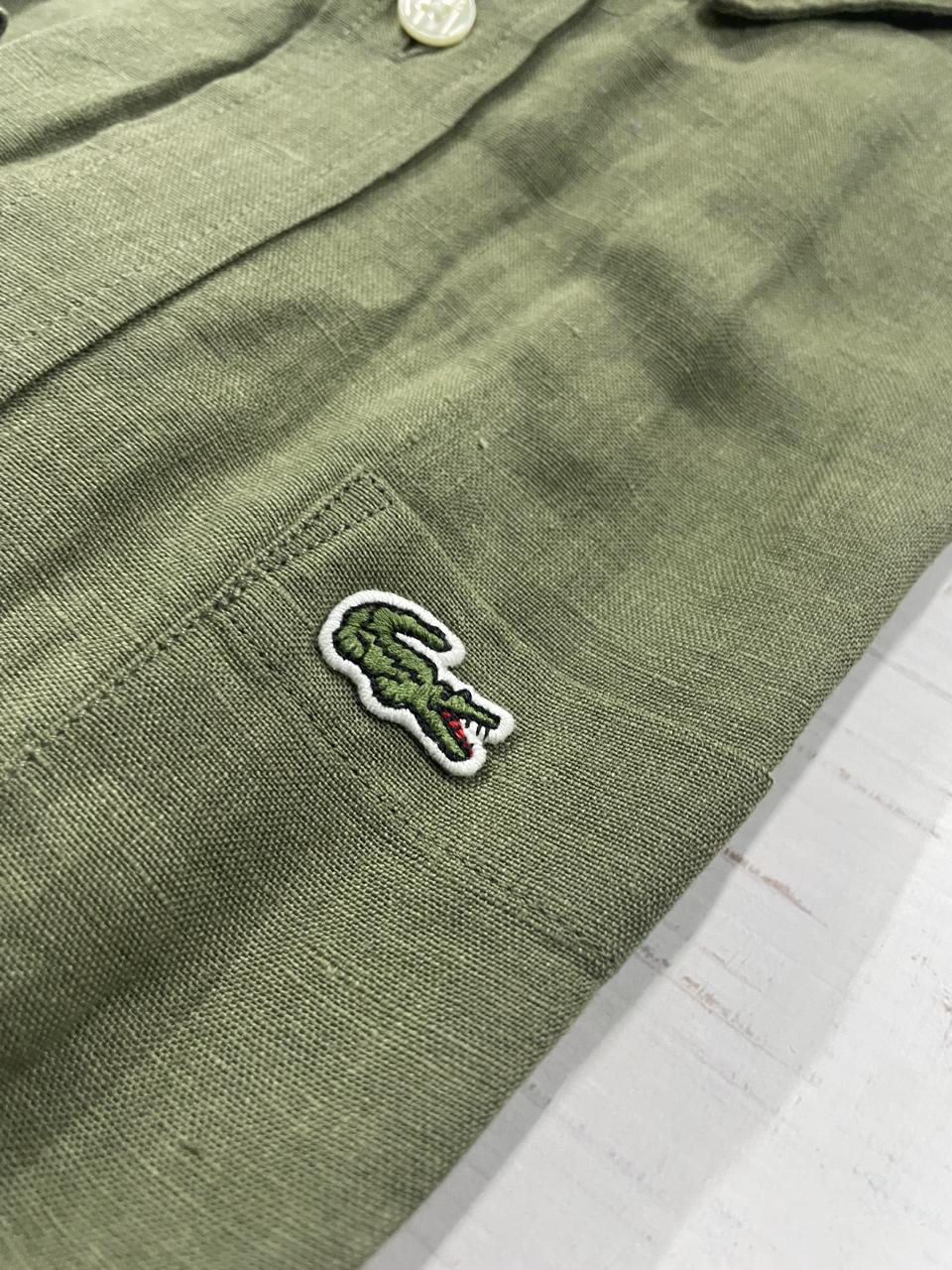 LACOSTE - Full Sleeved Linen Shirt