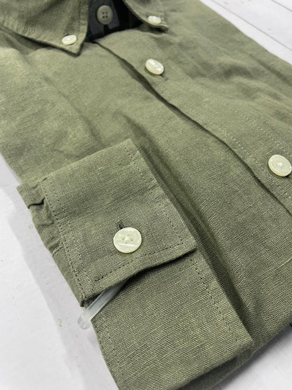 LACOSTE - Full Sleeved Linen Shirt