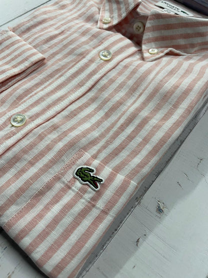 LACOSTE - Full Sleeved Linen Shirt