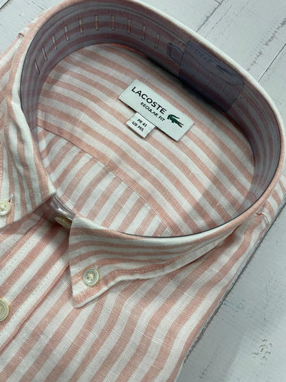 LACOSTE - Full Sleeved Linen Shirt