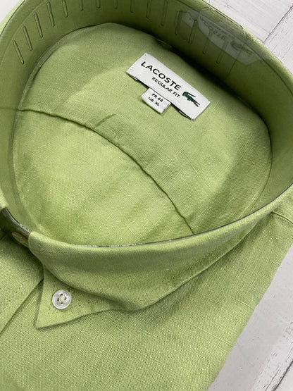 LACOSTE - Full Sleeved Linen Shirt