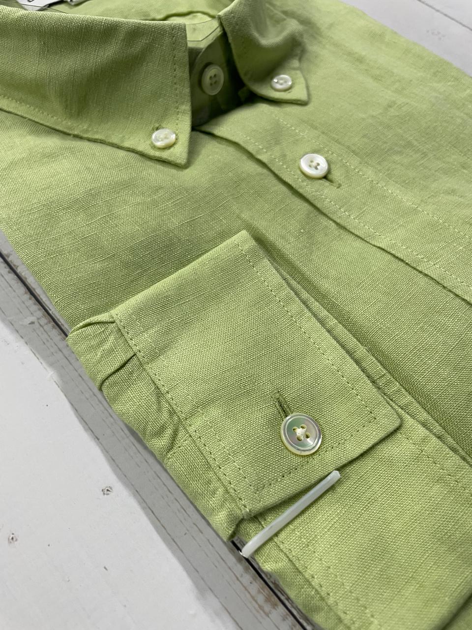 LACOSTE - Full Sleeved Linen Shirt