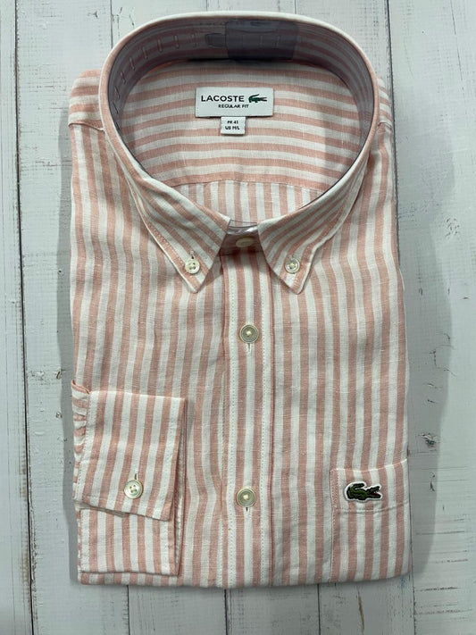 LACOSTE - Full Sleeved Linen Shirt