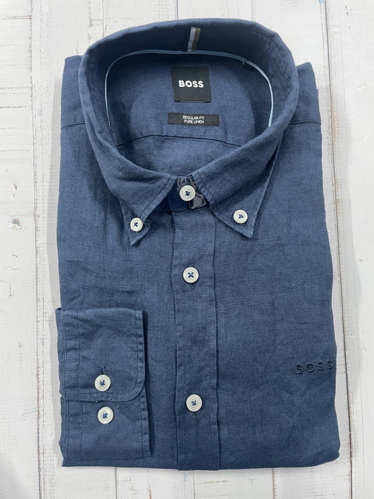 BOSS - Regular Fit Linen Shirt