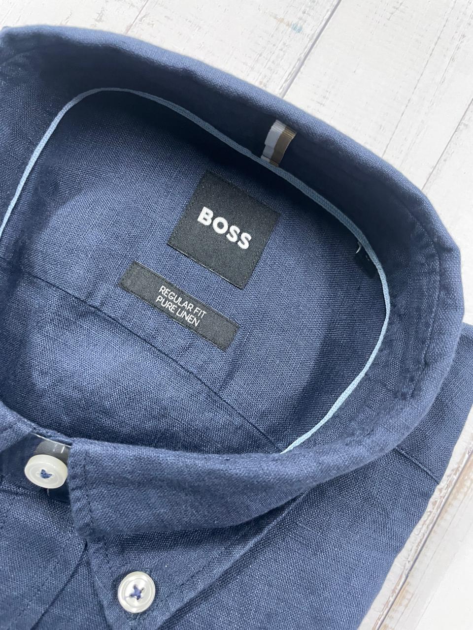BOSS - Regular Fit Linen Shirt