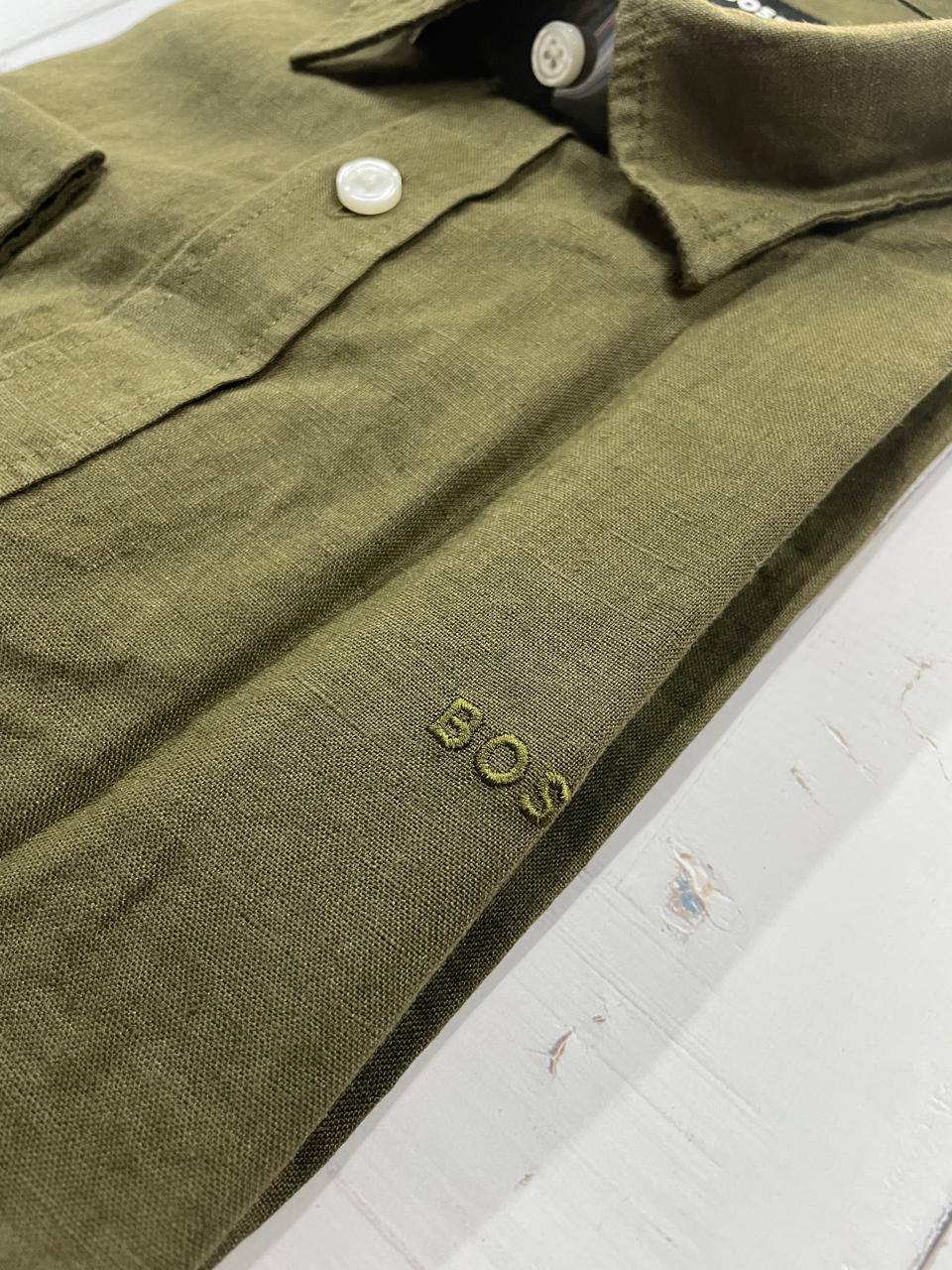 BOSS - Pure Linen - Slim Fit Shirt