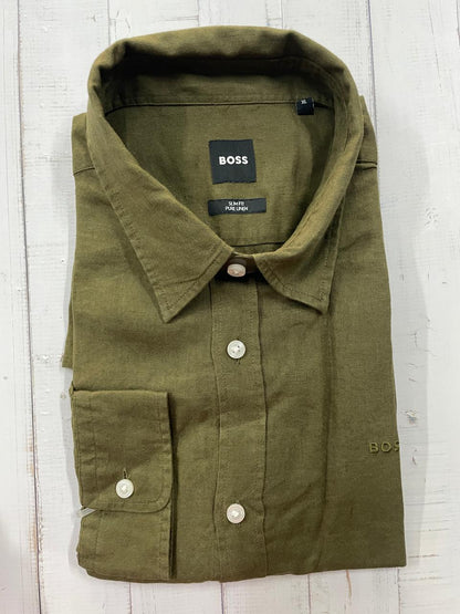 BOSS - Pure Linen - Slim Fit Shirt