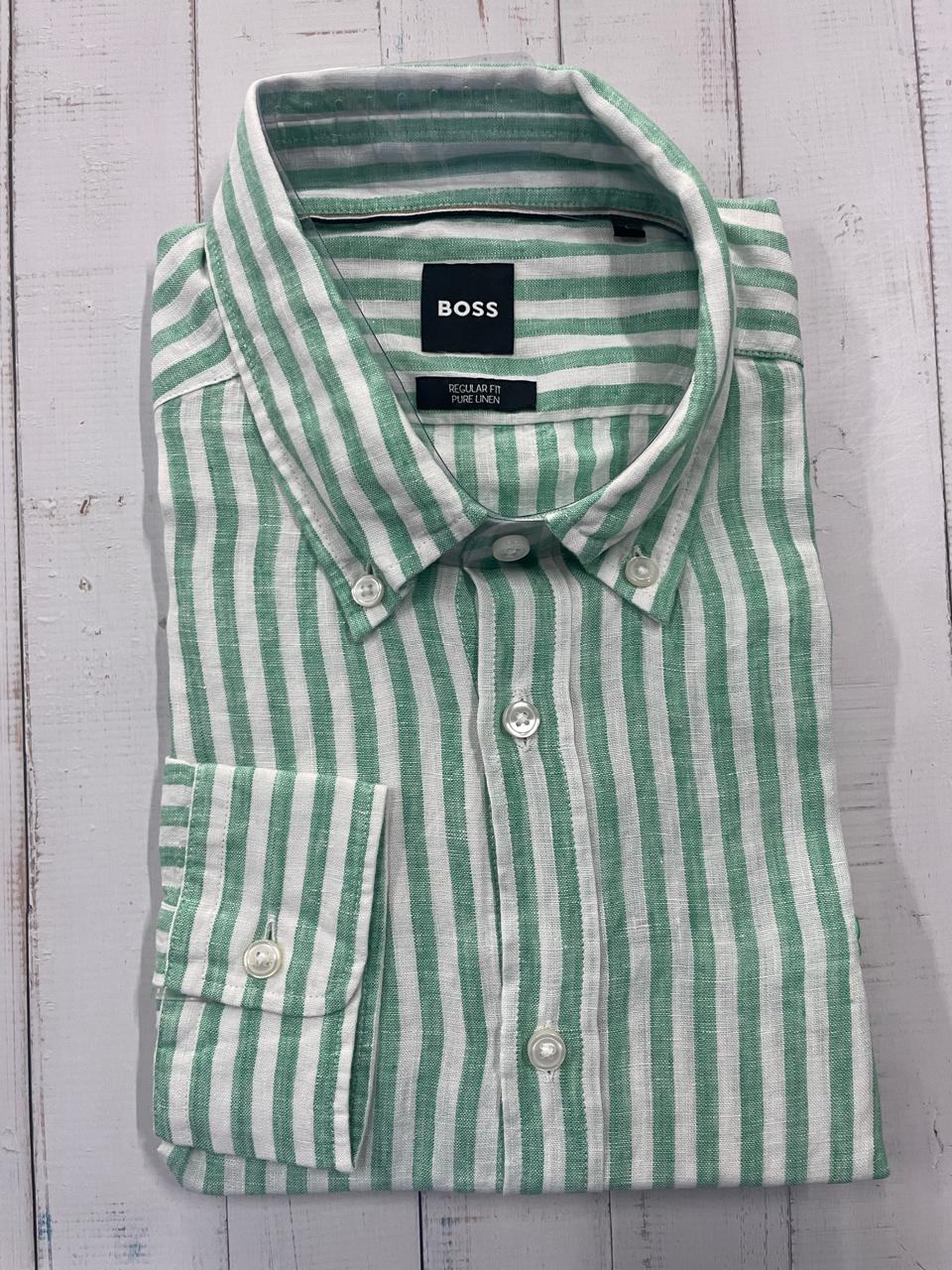 BOSS - Full sleeve linen shirt - Regular Fit