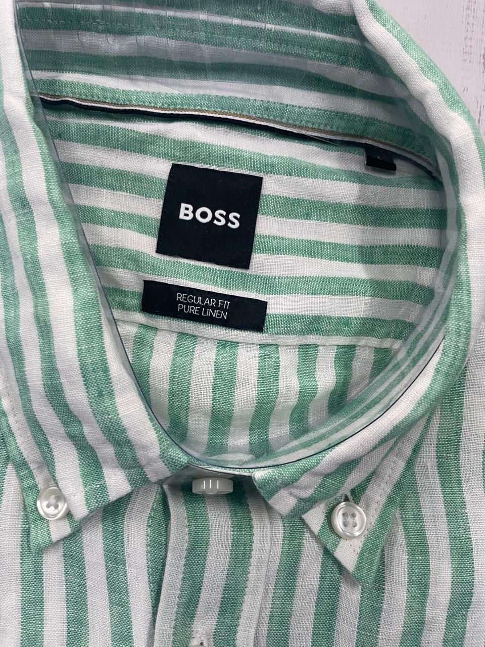 BOSS - Full sleeve linen shirt - Regular Fit
