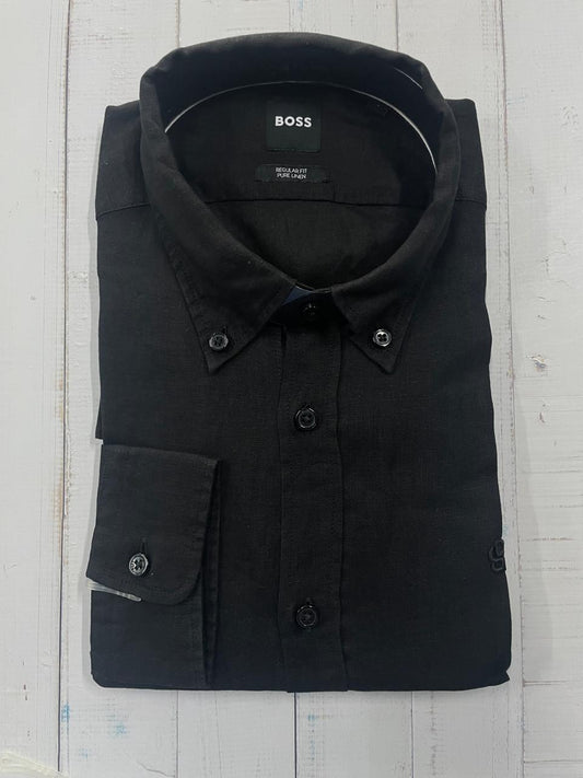 BOSS - Full sleeve linen shirt - Regular Fit