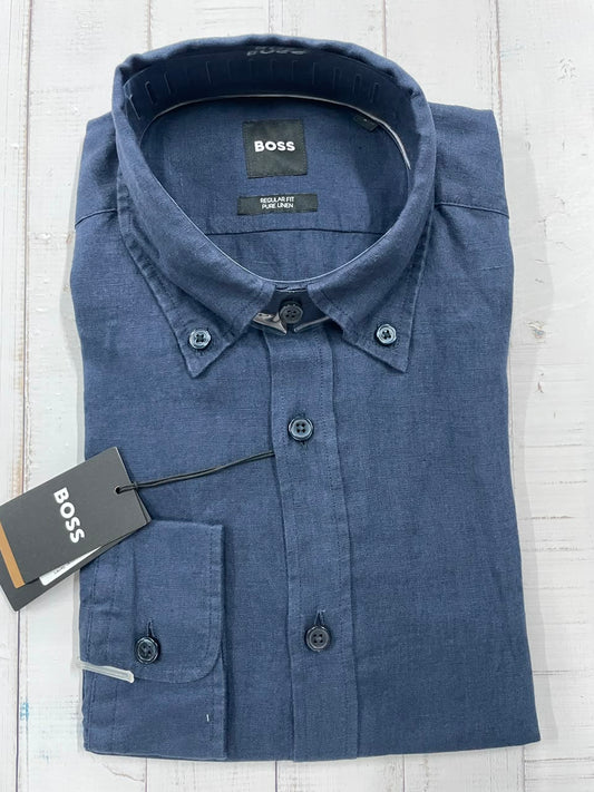 BOSS - Full sleeve linen shirt - Regular Fit