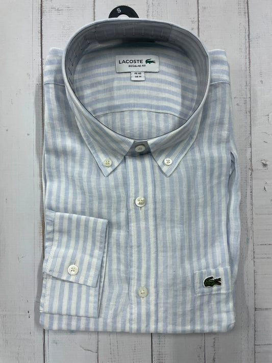 LACOSTE - Full Sleeved Linen Shirt - Regular Fit