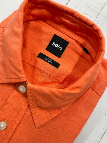 BOSS - Full sleeve linen shirt - Slim Fit