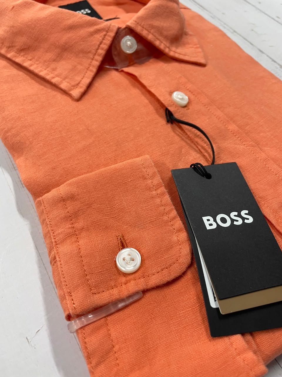 BOSS - Full sleeve linen shirt - Slim Fit