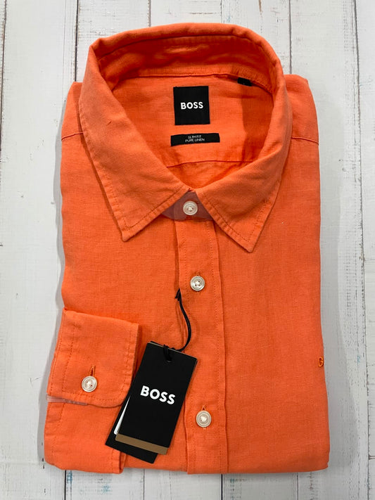 BOSS - Full sleeve linen shirt - Slim Fit