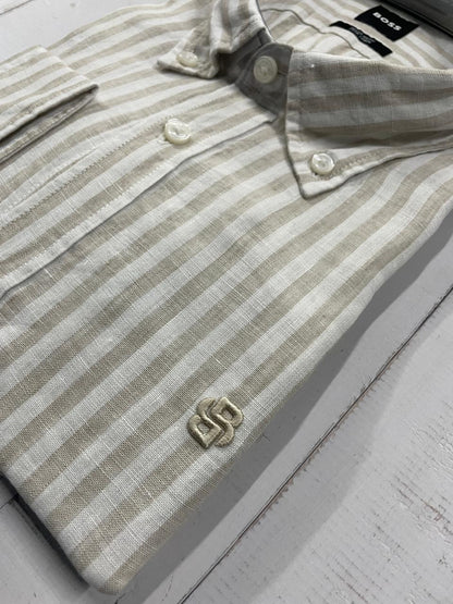 BOSS - Full sleeve Pure linen shirt - Regular Fit