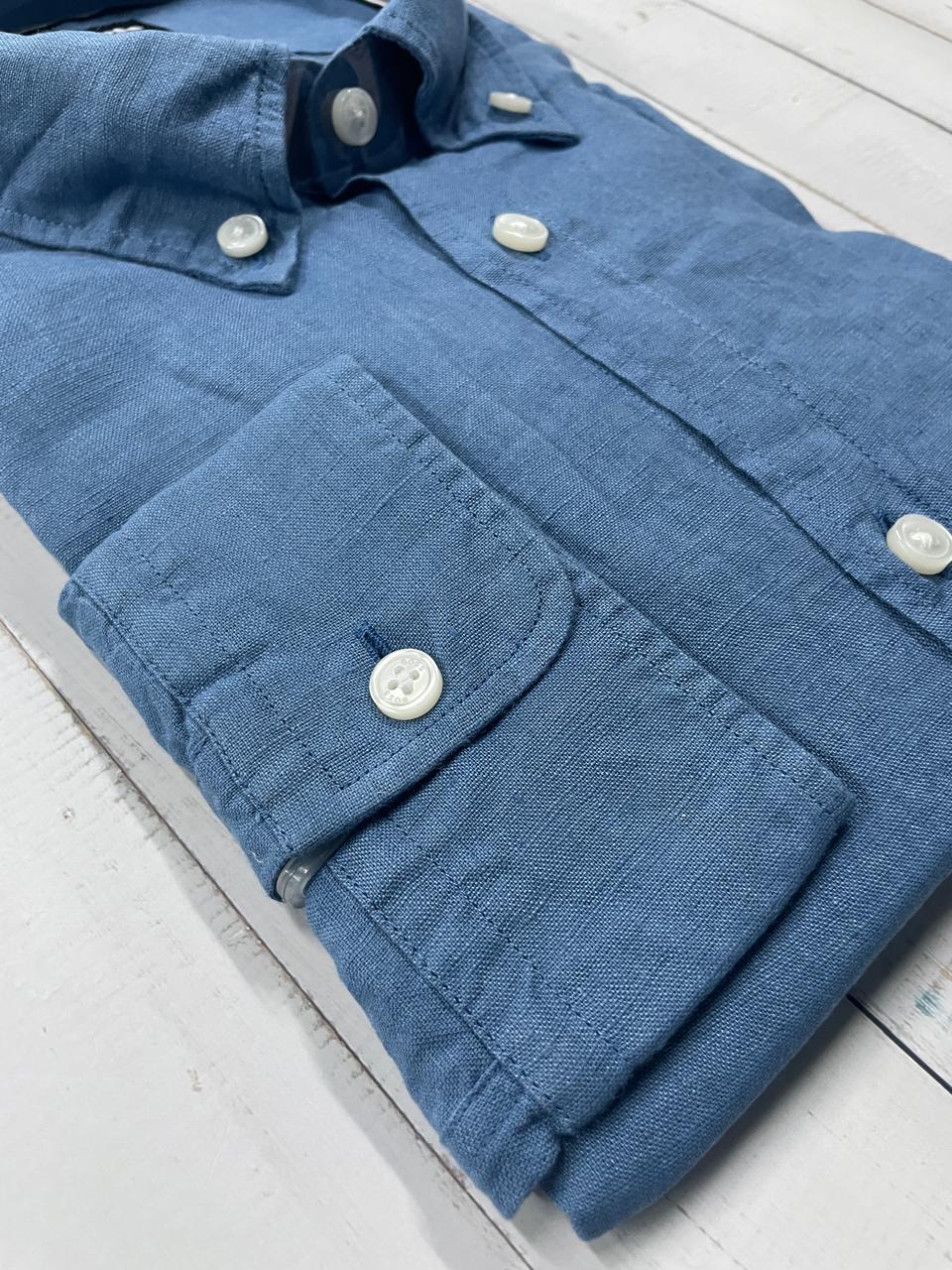 BOSS - Full sleeve Pure linen shirt - Regular Fit
