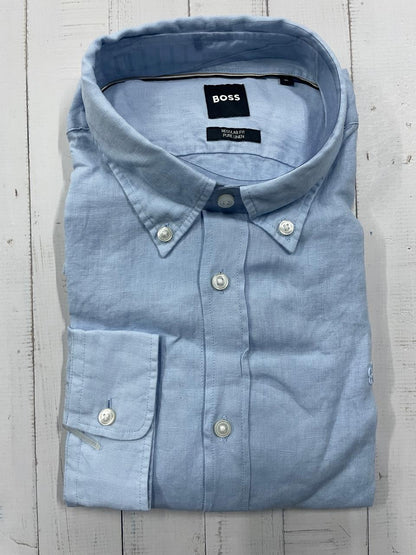 BOSS - Full sleeve Pure linen shirt - Regular Fit